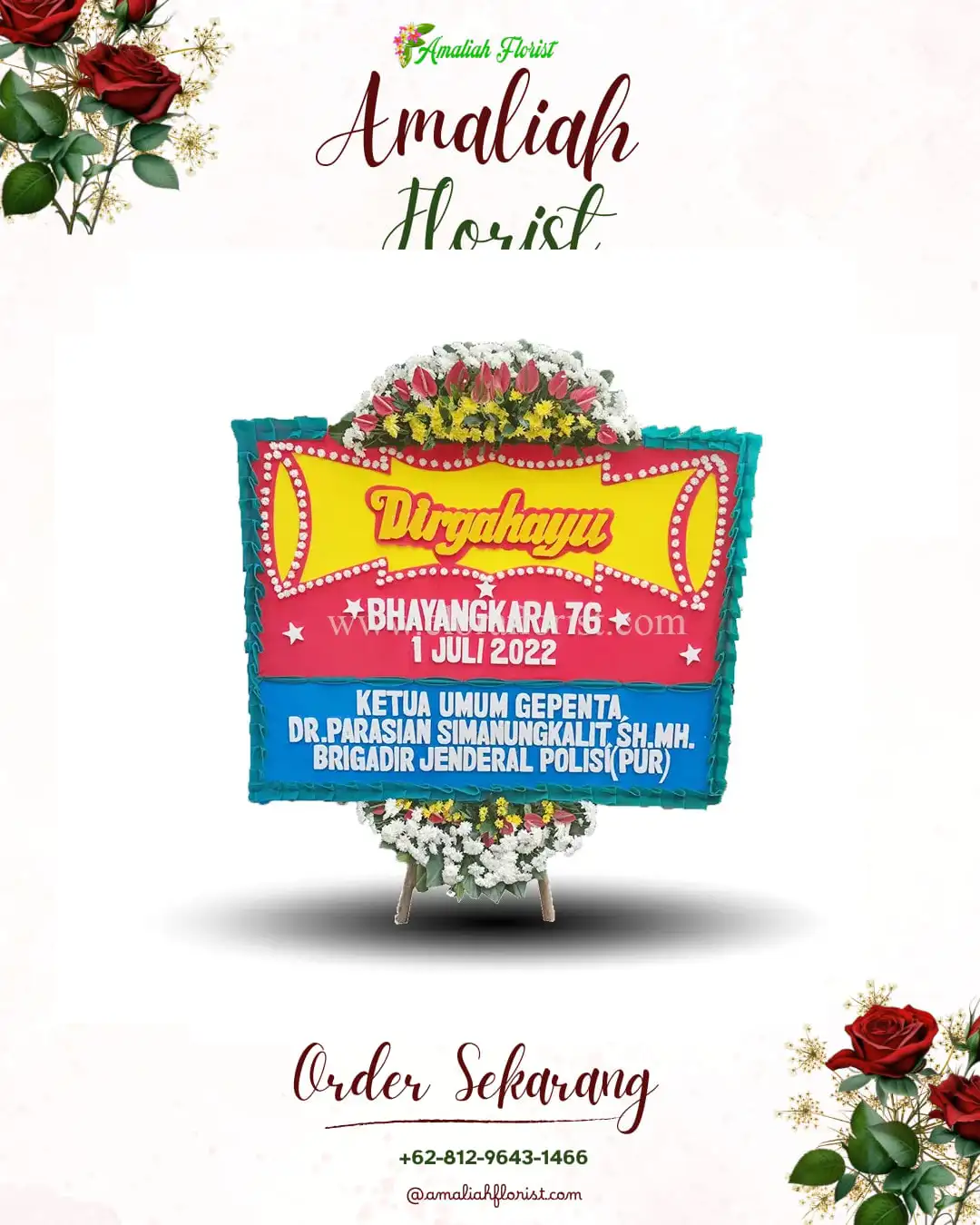 Papan Bunga HUT Ulang Tahun Jelobo